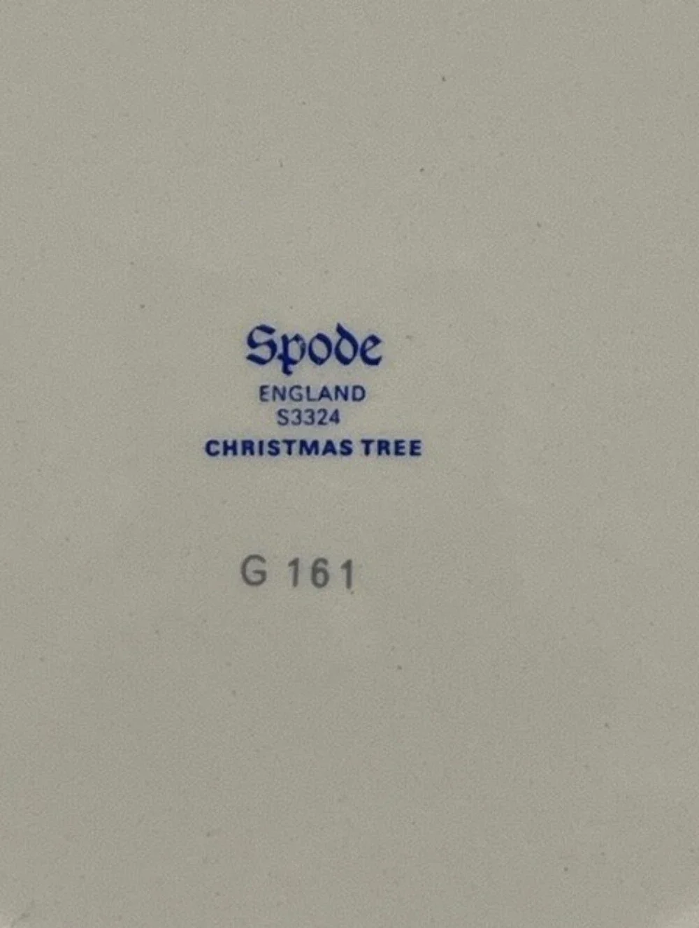 Mint Vintage Pre-1980 Spode Christmas Tree 6.5